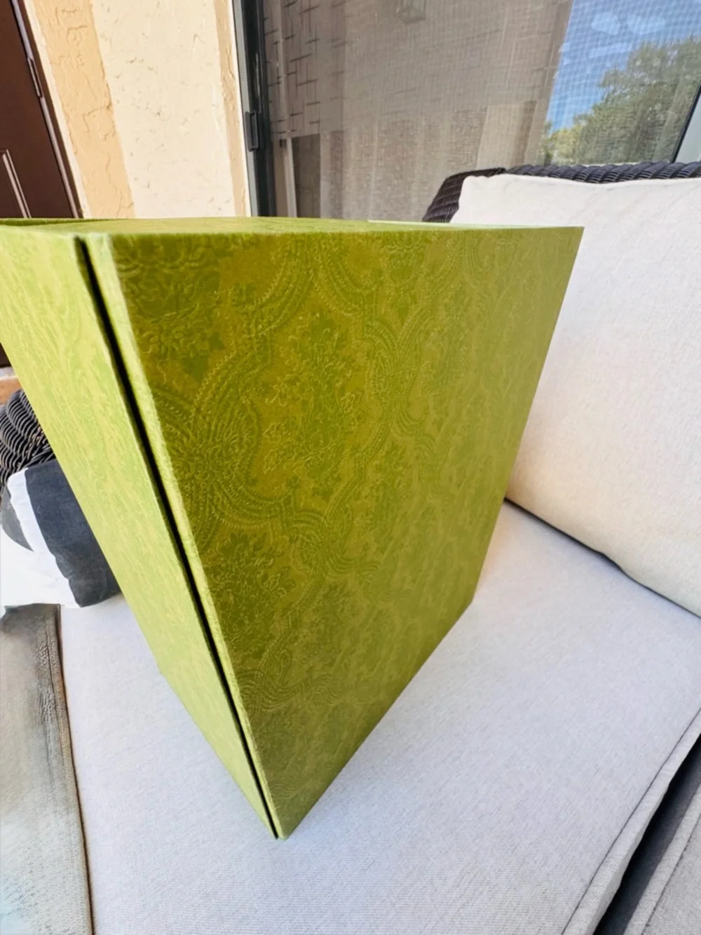 Gucci Green Paisley Gift Box with Branded Ribbon